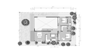 Планировка виллы 4 спальни в ЖК Aqua Plus № 11009